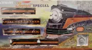 BACHMANN HO SCALE UNION PACIFIC DAYLIGHT SPECIAL STEAM TRAIN SET BAC00776 NEW