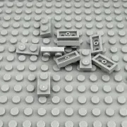 LEGO Plate - Light Bluish Gray - 1 x 2 - QTY x10
