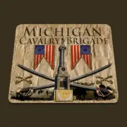 Michigan Cavalry Brigade Union Cavalry American Civil War themed mouse pad