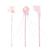 3 Pcs Cat-hitting Interactive Toy Teasing Stick Chew Toys Rod