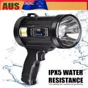 Spotlight USB/Solar Rechargeable LED 34700Lm Spot Light Ultra Bright Hand Torch