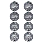 8x Splosh Fathers Day 10.5cm Ceramic Grateful Coaster Drink Mat Table RND