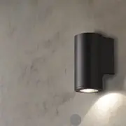 Round Black Architectural Outdoor LED Wall Light
