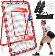 Tomcare 7X4Ft Volleyball Rebounder Net Volleyball Training Equipment with 5 Adju
