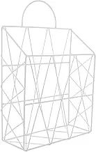 jojofuny Wall Mounted Book Rack Decorative Book Organizer for Home and Office Capacity Storage for Magazines Newspapers and Documents Design
