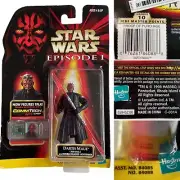 Star Wars FIRST RELEASE RARE .00 CARD DARTH MAUL JEDI DUEL Action Figure 1998