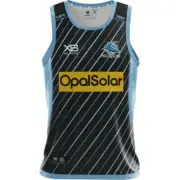 Cronulla-Sutherland Kids 2018 (Size 8 16) Sharks Singlet NRL Rugby