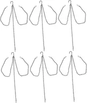 MOBUTOFU 6pcs Multi Purpose Basket Chains for Flowerpots Birdcages Planters and Wall Pots Durable Chains for Indoor and Outdoor Use