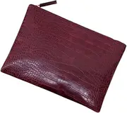 [LIFKOME] 1Pc Stylish Alligator Print Envelope Clutch Bag for Women Durable and Lightweight Pouch for Cosmetics Keys and Wallet for Everyday Use and Travel