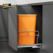 Pull Out Trash Can under Cabinet with Soft-Close Slides, Garbage Can Not Include