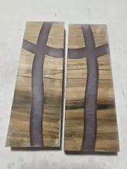 Stabilized Spalted Maple And Epoxy Knife Scales, #159