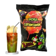Lupy Lups! Cotton Candy Pickle with Chili Chamoy- Family Size 5 Oz - Drinks Topp
