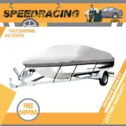 3.32m 94 Inch 600D Boat Cover 16ft-18.5ft Trailerable Marine Waterproof Sunproof