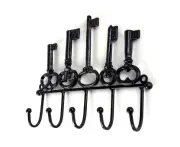 Wall Art Keys Bronze Wrought Iron Hooks Metal