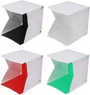 Ring Light Photo Studio Box, Mini Photo Light Box, Portable Softbox with 72 LED Chips, Folding Photo Studio Kit for Jewelry, Accessories, Toys