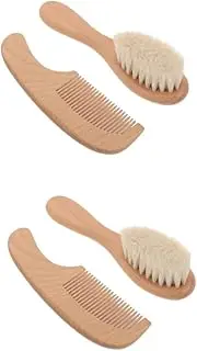 VICASKY 2 Sets Soft Bristle Baby Brush Bath Brush for Newborn Gentle Scalp Care Set