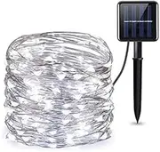 Generic Solar String Lights Outdoor, Fime 32M 300 LED Solar Powered Fairy Light with 8 Lighting Modes, Waterproof Copper Wire Tree Lights Lights for Christmas Party Decoration (White)