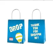 12x Supply Supplies Birthday Decoration Paper Bag Kids Lolly Bag Favour Box Kraft Treat Box Gift Box Gable Box Gift Bag Themed Party Bag