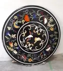 Marble Coffee Corner Side Table Top (Pietre Dura) gemstones Artwork Inlay Work