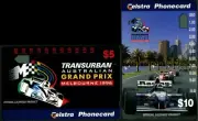 1996 Australia Transurban Grand Prix Set Of 2 Phone Cards Mint Never Used, VGC