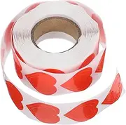 PLAFOPE 1 Roll Tanning Stickers Tag Mini Heart Stickers Beach Stickers Adhesive Tanning Heart Decals Stickers for Indoor Tanning Beds Sun Tanning Heart Labels Plate Stickers