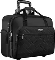 ROSECER Rolling Laptop Bag, 17.3 Inch Premium Laptop Briefcases with Wheels for Men & Women, Waterproof Rolling Computer Bag Work Bag Laptop Case for Travel Work Office School Business