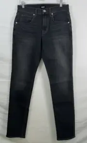 NWT Men’s Hudson Jeans Blake Slim Straight Zip Fly Grayson Jeans Size 32” X 34”