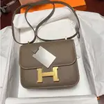 盈盈二手正品 HERMES 愛馬仕 CONSTANCE24CM 愛馬仕 EPSOM皮康 康包 大象灰 金扣 專櫃正品