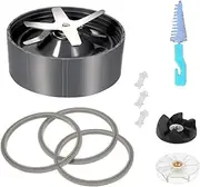 [Yurefax] Juicer Replacement Parts, for NutriBullet, 600W 900W Extractor Blade,Rubber Sealing Gasket,Shock Pad,Motor Top Base Gear Blender Replacement Blade
