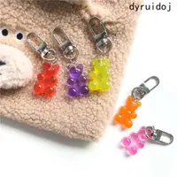在飛比找蝦皮購物優惠-Dyruidoj 鑰匙扣可愛情人軟糖小熊耳機套動物魅力飾品時