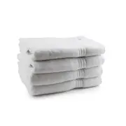 4pc Onkaparinga Flinders Premium Bathroom Towels 69x140cm Cotton 600GSM White