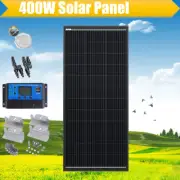 12V 400W Fixed Solar Panel Kit Mono Caravan Camping Home Battery Charge 400 Watt