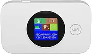 4G LTE WiFi Mobile Hotspot, Portable 4G WiFi Router with 3000mAh Battery, Support 8 to 10 Connected Devices, Pocket Hotspot for Home Office Travel (Asian Version)