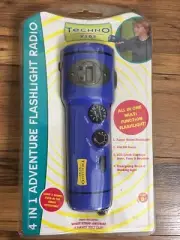 Techno Kids 4 IN 1 FLASHLIGHT, AM/FM RADIO, SIREN, Flashlight And LCD CLOCK