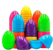 Easter Eggs - Easter Eggs Empty Fillable | 50 Pieces Fillable Easter Eggs | Bright Colorful Empty Shells For Easter Egg Hunt | Assorted Colors For Easter Parrty And Kids Activities