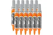 Pentel Maxiflo Whiteboard Marker Bullet Point 2.1mm Orange Box 12