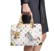 New Louis Vuitton X Takashi Murakami Micro Pochette White Multicolor Bag Charm