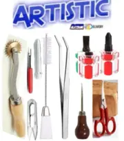 Sewing Kit 8 LintBrush,Tweezer,Curved Scissor,Seam Ripper,2 Screwdrivers,Tracer
