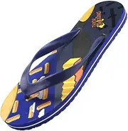 [JSMY] Open Toe Slide Slippers Fashion Men's Flip-Flops Beach Shoes Rubber Soles Sandals and Slippers for Beachfront Swimming Pool Soft Sandals (Color : Blue, Size : 9.5#)