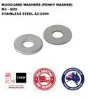 M3 M4 M5 M6 M8 M10 M12 M16 M20 Flat Round Mudguard Washers Stainless Steel G304