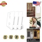 Compact Fire-Resistant Smart Wireless Light Switch with Touch Control - Set of 3