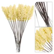24Pcs Reed Grass Plume Wheat Bunch Table Planter Filler Decorative Flower Bunch