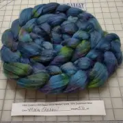 Superwash Wool Combed Top Roving Spinning Handpainted USA NWT Moon Shadow