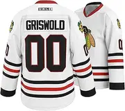[GHOSTWEAR] Youth Clark Griswold #00 X-Mas Christmas Vacation Movie Ice Hockey Jersey