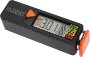 911-65557-INT Portable Digital Alkaline Battery Tester- Battery Powered in Black