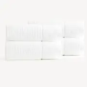 Renee Taylor Cambridge Textured 4 Piece Snow Bath Sheet Pack