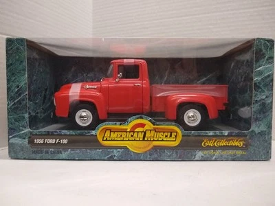 Ertl #7771 - 1956 Ford F-100 - Red - 1/18 Scale Diecast