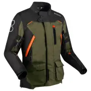 Zephyr Jacket Black Khaki Orange