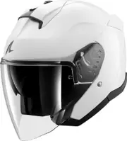 Shark Skwal Jet Blank, open face helmet , color: White , size: L