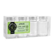 4 x Round Glass Jars 100ml Kitchen Food Honey Jam Lolly Storage Preserving Jars